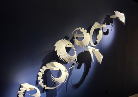 Balance in Movement in White (2024) - Wide 300cm – Depth 55cm – Height 260cm